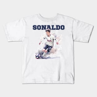 Sonaldo Football Soccer Fan Art Kids T-Shirt